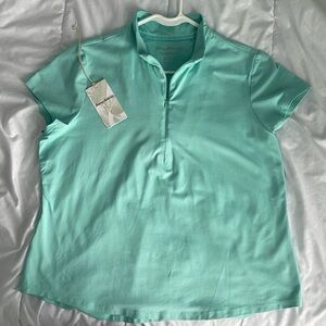 Tommy Bahama Island Zone XL teal golf shirt